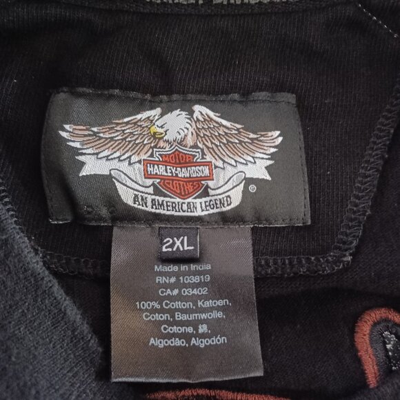 Harley Davidson 105th Anniversary Pullover Sweater Men 2XL Moto Embroidered - Picture 5 of 5